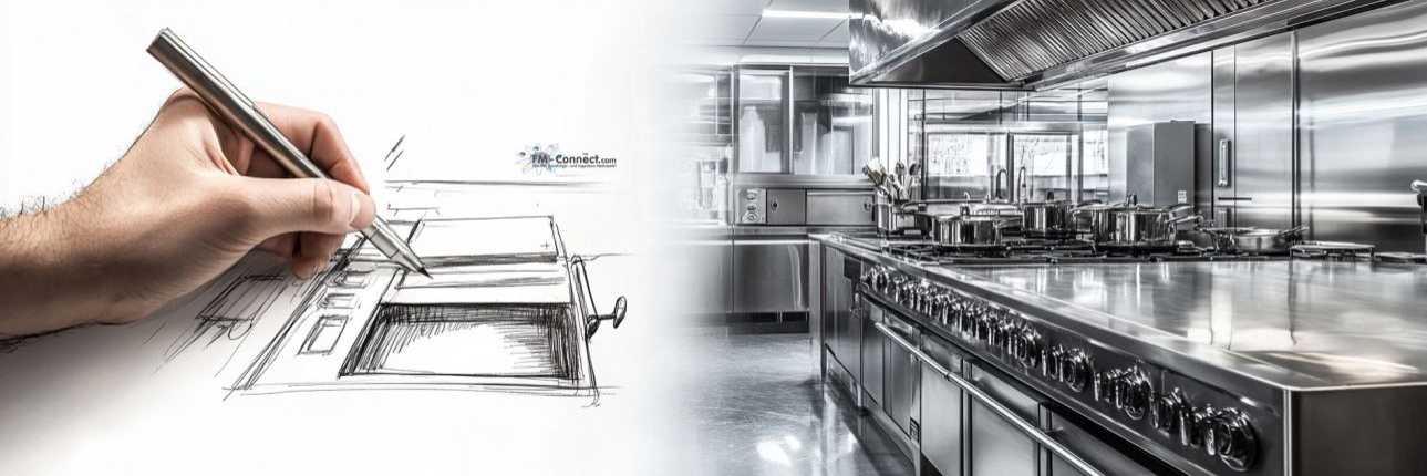 Küchenplanung in der Betriebsgastronomie zur Gestaltung effizienter, ergonomischer und hygienischer Arbeitsbereiche
